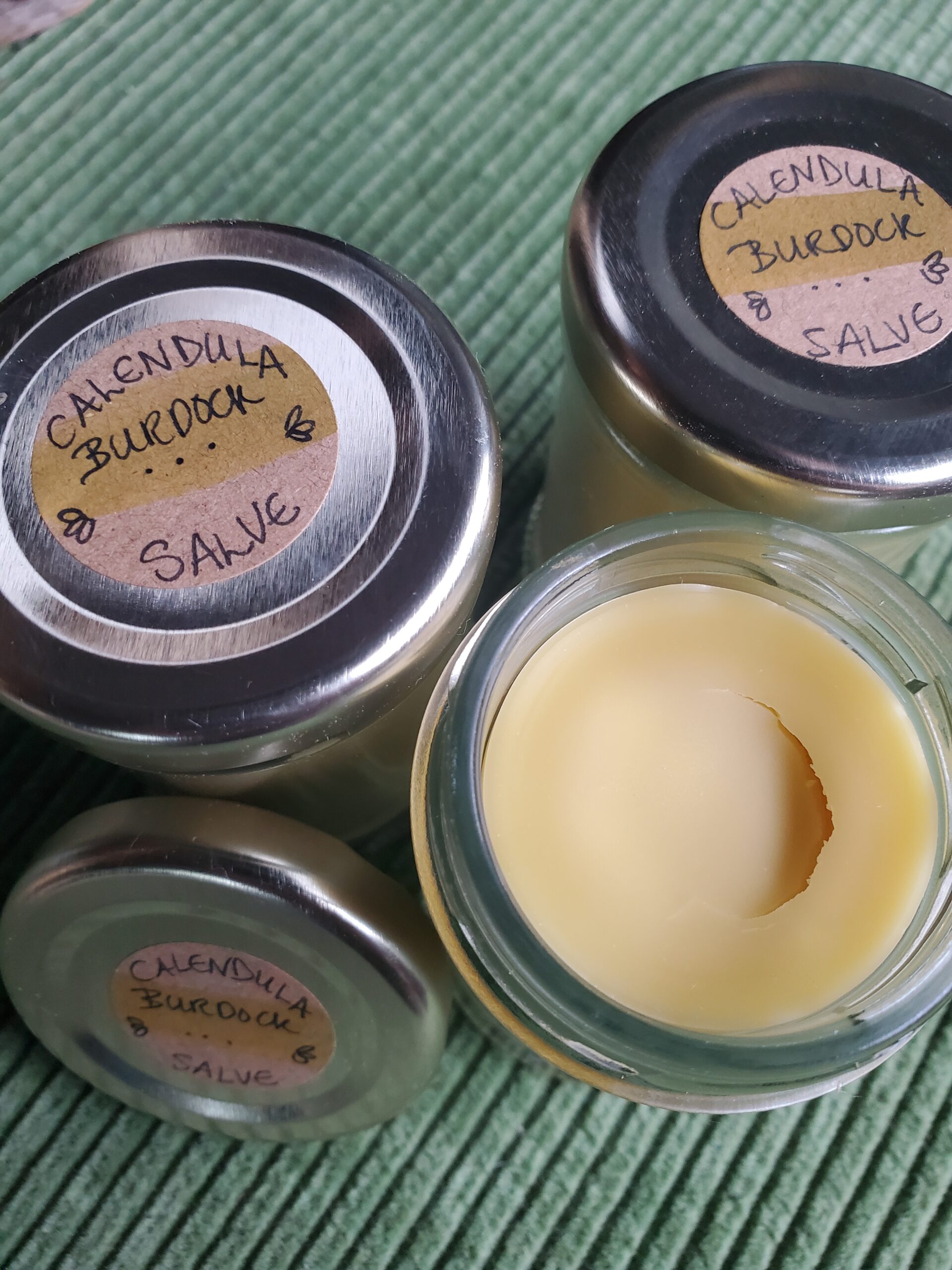 Calendula, Burdock and friends Salve
